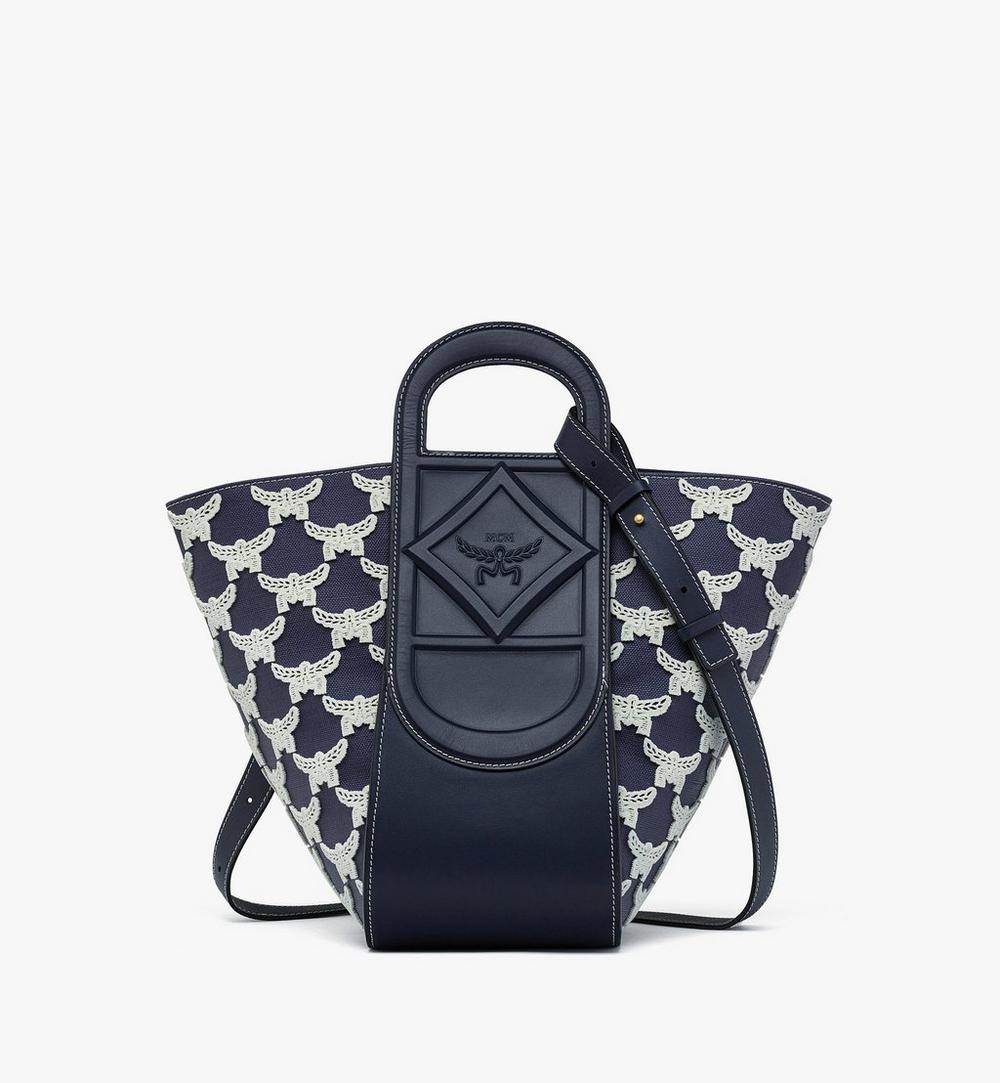 Mode Travia Tote in Leather and Laurel Flocking 1 Mode Travia Tote in Leather and Laurel Flocking 1